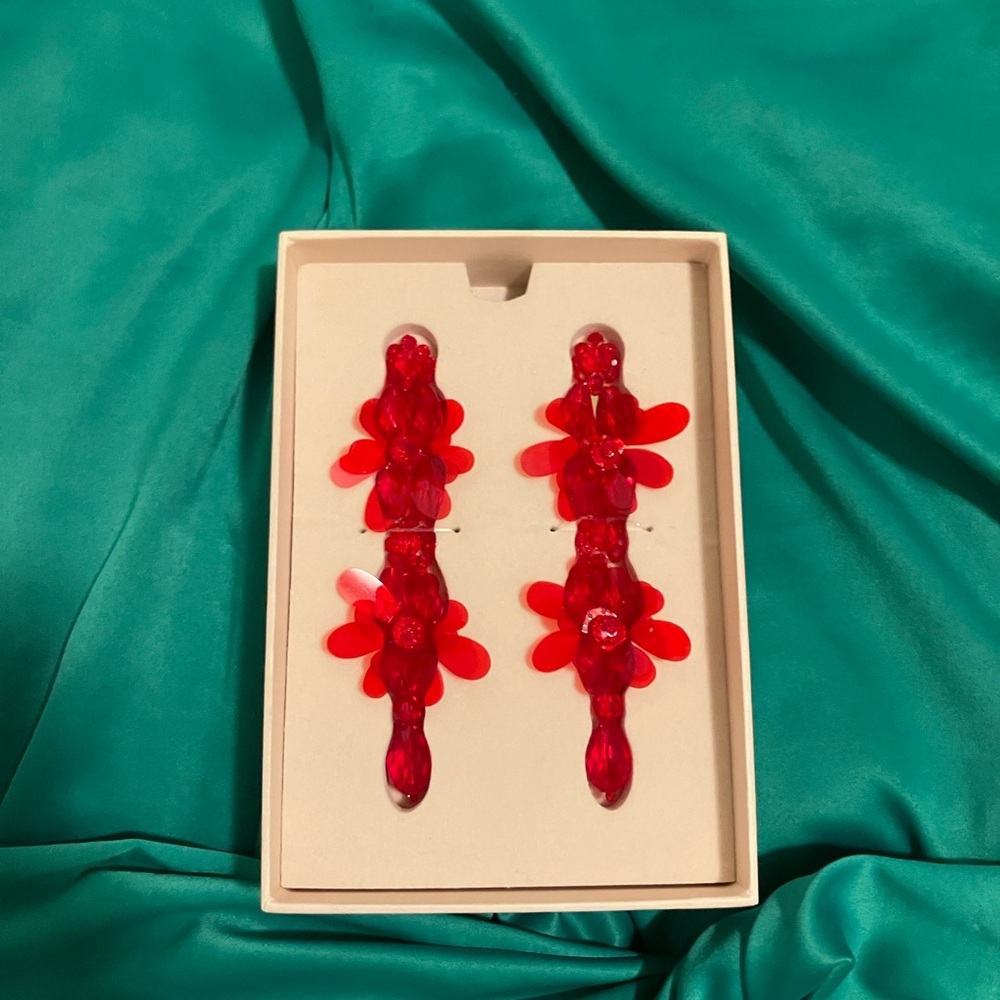Simone Rocha H&M Red Earrings Limited Edition